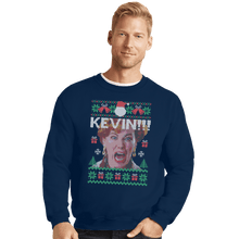 Load image into Gallery viewer, Shirts Crewneck Sweater, Unisex / Small / Navy Kevin Sweater