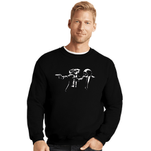 Load image into Gallery viewer, Shirts Crewneck Sweater, Unisex / Small / Black Wall-E Fiction
