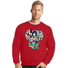 Load image into Gallery viewer, Shirts Crewneck Sweater, Unisex / Small / Red Final Heaven Maid Cafe
