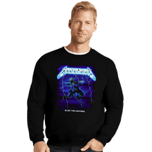 Load image into Gallery viewer, Secret_Shirts Crewneck Sweater, Unisex / Small / Black Blast The Lightning!