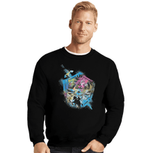 Load image into Gallery viewer, Shirts Crewneck Sweater, Unisex / Small / Black The Legend Hero
