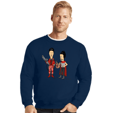 Load image into Gallery viewer, Daily_Deal_Shirts Crewneck Sweater, Unisex / Small / Navy Cyberpunk Is Cool