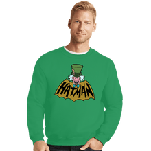 Load image into Gallery viewer, Shirts Crewneck Sweater, Unisex / Small / Irish Green Hatman
