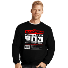 Load image into Gallery viewer, Daily_Deal_Shirts Crewneck Sweater, Unisex / Small / Black Nakatomi Survival Kit