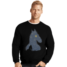 Load image into Gallery viewer, Shirts Crewneck Sweater, Unisex / Small / Black Hollywoo Starry Night
