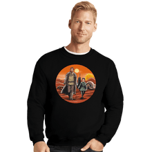 Load image into Gallery viewer, Secret_Shirts Crewneck Sweater, Unisex / Small / Black Knight And Princess