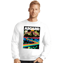 Load image into Gallery viewer, Secret_Shirts Crewneck Sweater, Unisex / Small / White Come Visit Asgard
