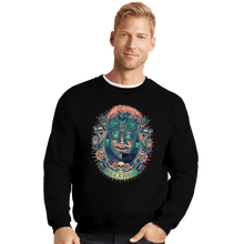 Load image into Gallery viewer, Shirts Crewneck Sweater, Unisex / Small / Black Glowing Werewolf