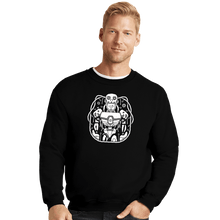 Load image into Gallery viewer, Shirts Crewneck Sweater, Unisex / Small / Black Digital Mechanical Cyborg