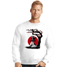 Load image into Gallery viewer, Shirts Crewneck Sweater, Unisex / Small / White Wandering Samurai