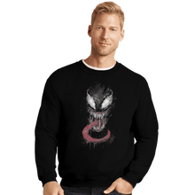 Load image into Gallery viewer, Shirts Crewneck Sweater, Unisex / Small / Black Venom Splatter