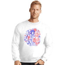 Load image into Gallery viewer, Shirts Crewneck Sweater, Unisex / Small / White Dirty Pair