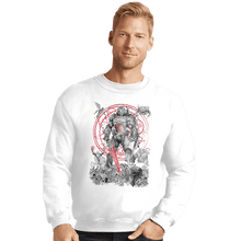 Load image into Gallery viewer, Shirts Crewneck Sweater, Unisex / Small / White The Hell Walker