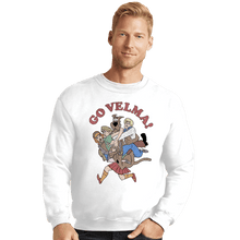 Load image into Gallery viewer, Secret_Shirts Crewneck Sweater, Unisex / Small / White Go Velma!