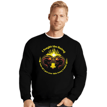 Load image into Gallery viewer, Shirts Crewneck Sweater, Unisex / Small / Black I Fought The Fire Demon
