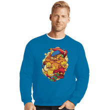 Load image into Gallery viewer, Shirts Crewneck Sweater, Unisex / Small / Sapphire The Arcade Family