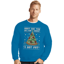 Load image into Gallery viewer, Shirts Crewneck Sweater, Unisex / Small / Sapphire Fatty Christmas