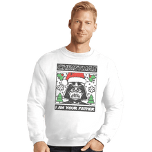 Load image into Gallery viewer, Shirts Crewneck Sweater, Unisex / Small / White Father Christmas