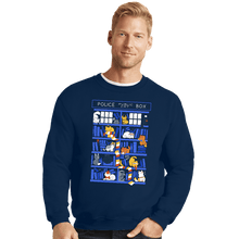 Load image into Gallery viewer, Secret_Shirts Crewneck Sweater, Unisex / Small / Navy Library Box