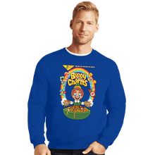 Load image into Gallery viewer, Daily_Deal_Shirts Crewneck Sweater, Unisex / Small / Royal Blue Buddy Charms