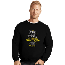 Load image into Gallery viewer, Shirts Crewneck Sweater, Unisex / Small / Black The Lord Of The Drinks