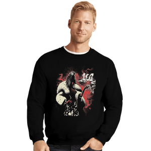 Shirts Crewneck Sweater, Unisex / Small / Black Devil Woman