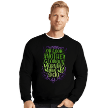 Load image into Gallery viewer, Secret_Shirts Crewneck Sweater, Unisex / Small / Black Glorious Morning