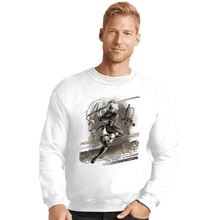 Load image into Gallery viewer, Shirts Crewneck Sweater, Unisex / Small / White The Weight Of The World