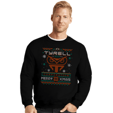 Load image into Gallery viewer, Daily_Deal_Shirts Crewneck Sweater, Unisex / Small / Black Happy Replicant Xmas