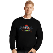 Load image into Gallery viewer, Secret_Shirts Crewneck Sweater, Unisex / Small / Black Pop Culture Tribute