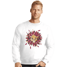 Load image into Gallery viewer, Shirts Crewneck Sweater, Unisex / Small / White Simba Watercolor
