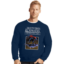 Load image into Gallery viewer, Secret_Shirts Crewneck Sweater, Unisex / Small / Navy Multiverses And Spiders
