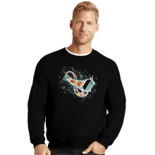 Load image into Gallery viewer, Shirts Crewneck Sweater, Unisex / Small / Black Time Loops