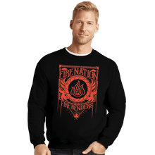 Load image into Gallery viewer, Shirts Crewneck Sweater, Unisex / Small / Black Fire Nation