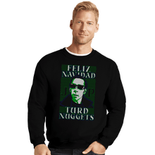 Load image into Gallery viewer, Daily_Deal_Shirts Crewneck Sweater, Unisex / Small / Black Feliz Navidad Turd Nuggets