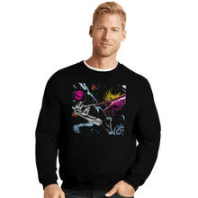 Load image into Gallery viewer, Secret_Shirts Crewneck Sweater, Unisex / Small / Black Creation Of Silver Surfer Secret Sale