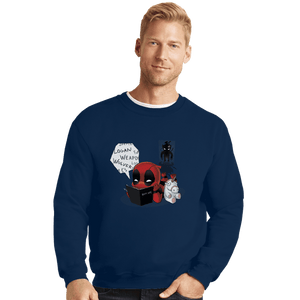 Shirts Crewneck Sweater, Unisex / Small / Navy Death Merc