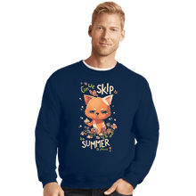 Load image into Gallery viewer, Daily_Deal_Shirts Crewneck Sweater, Unisex / Small / Navy Can We Skip To Summer Please