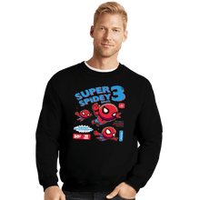 Load image into Gallery viewer, Secret_Shirts Crewneck Sweater, Unisex / Small / Black Super Spider Bros