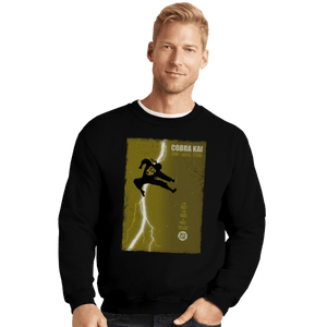 Shirts Crewneck Sweater, Unisex / Small / Black Cobra Kai Returns