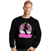 Load image into Gallery viewer, Secret_Shirts Crewneck Sweater, Unisex / Small / Black She Twerk