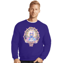 Load image into Gallery viewer, Shirts Crewneck Sweater, Unisex / Small / Violet Choose Your Fate