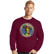 Load image into Gallery viewer, Shirts Crewneck Sweater, Unisex / Small / Maroon Rogue Social Distancing Champion