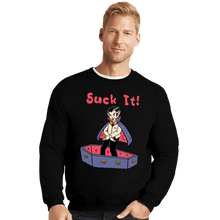 Load image into Gallery viewer, Daily_Deal_Shirts Crewneck Sweater, Unisex / Small / Black Suck It!
