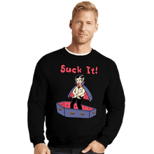 Load image into Gallery viewer, Daily_Deal_Shirts Crewneck Sweater, Unisex / Small / Black Suck It!
