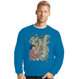 Shirts Crewneck Sweater, Unisex / Small / Sapphire Wonderlands