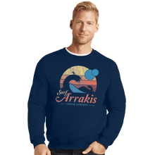 Load image into Gallery viewer, Shirts Crewneck Sweater, Unisex / Small / Navy Surf Arrakis