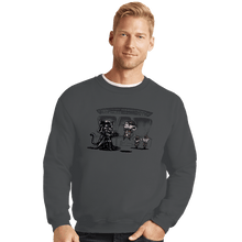 Load image into Gallery viewer, Secret_Shirts Crewneck Sweater, Unisex / Small / Charcoal Cat Vader