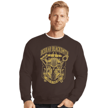 Load image into Gallery viewer, Shirts Crewneck Sweater, Unisex / Small / Dark Chocolate Beskar Blacksmith