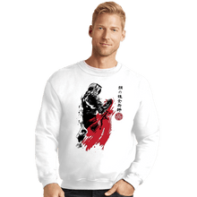 Load image into Gallery viewer, Secret_Shirts Crewneck Sweater, Unisex / Small / White Edward Sumi-e